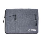 MSI SLEEVE BAG BORSA PER NOTEBOOK MSI CREATOR 14" CON 3 SCOMPARTI ESTERNI CON CERNIERA PER RIPORRE ACCESSORI GRIGIO