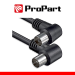 PROPART CAVO ANTENNA TV IEC 2.5M SP-PR 90Â° NERO