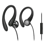 PHILIPS AURICOLARI CON ARCHETTO SPORTIVI CON FILO MICROFONO INCORPORATO JACK 3.5 mm NERO