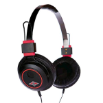 BEAR TJ-8005BK CUFFIE CON FILO E MICROFONO NERO ROSSO