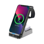 CELLY WIRELESS CHARGER CARICABATTERIE WIRELESS 3 IN PERMETTE DI RICARICARE TELEFONO SMARTWATCH E AURICOLARI APPLE