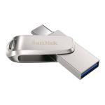 SANDISK ULTRA DUAL DRIVE LUXE CHIAVETTA USB 1TB USB 3.1 GEN 1 USB-C SILVER