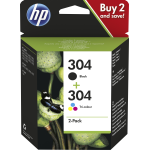 HP MULTIPACK 304 BK+304 COLORE ORIGINALE