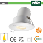 BIANCO FARO DIREZIONABILE LED IP20 9W 4000K 700LM 24Âº FORO:95MM