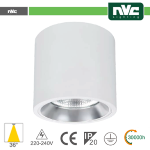 LUCE NATURALE - 4000K DOWNLIGHT SPORGENTE - IP20 15W 1100LM 4000K 36Â°