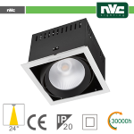 NERO INCASSO MULTI LAMPADA - 24W(1X24W) 3000K 2100LM>24Â° CRI90