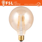 LAMPADA GLOBO FILAMENTO AMBRA Ã˜9,5CM - 6W 2200K E27 650LM